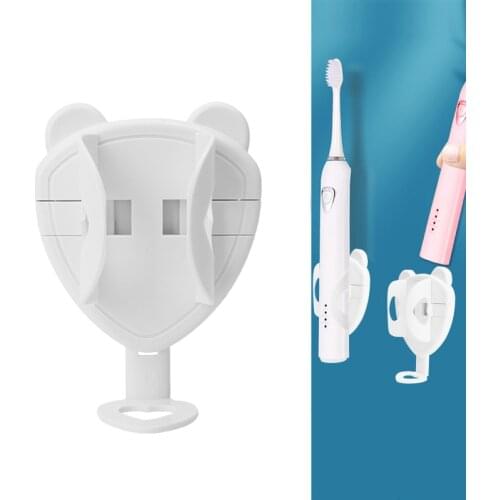 Wall Mounted Self Adhesive Electric Toothbrush Holder for Bathroom Adjustable Stickers Universal Auto Lock Tooth brush Stander