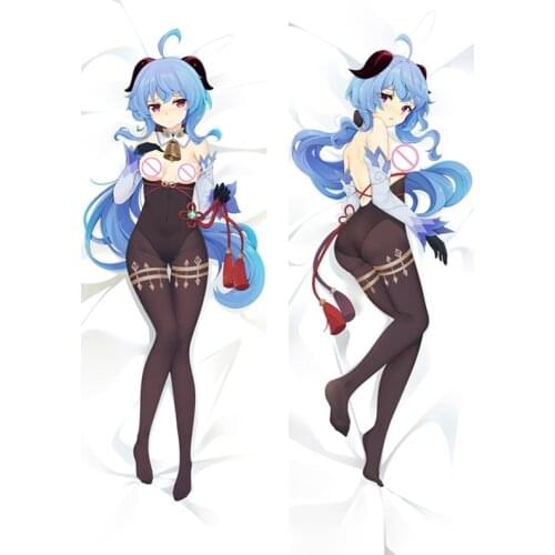 Game Genshin Impact Paimon Dakimakura Hugging Body Character Ganyu Lise Cosplay Pillowcase Anime Pillow Covers For Adult Gifts