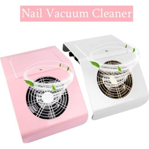 Nail Dust Vacuum Cleaner 40W Nail Dust Collector Fan Vacuum Cleaner Manicure Machine With Filter Strong Power Nail Art Tools
