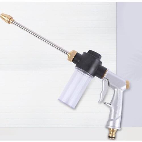 Water Hose Nozzle Spray Gun 360° Rotating Water Adjustment High Pressure for Car Washing Plants Watering Pet Cleaning