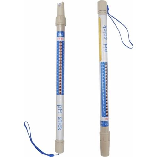Handheld Waterproof pH Stick Hydroponic Dipstick Meter Tester Large Tank Pond Pool pH Tester 2.1~10.8pH Range 20%off
