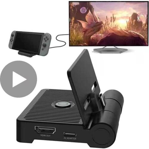 Charger TV Dock For Nintendo Switch Nitendo Swich Game Console Docking Station Stand Holder Support Accessories Base Mini Cradle