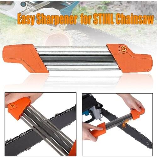 2 In 1 Easy File Chainsaw Chain Sharpener 4.8mm .325 Inch Pitch Fast Chain Saw Teeth Sharpening Set with 2pcs 3/16 Inch Files