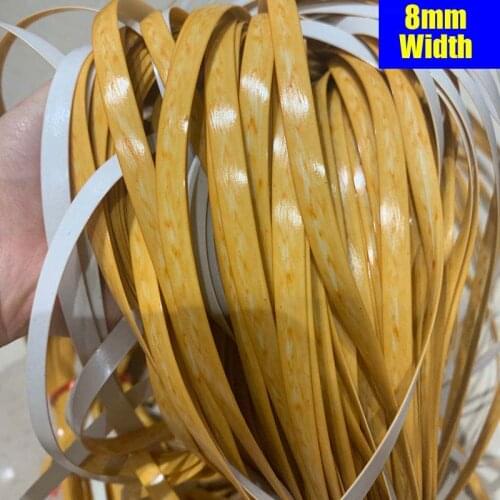 8mm 500g Floating Gold Gradient Flat Synthetic Rattan Material Roll Diy Handmade Knit Repair Chair Table Basket Bottle Decor