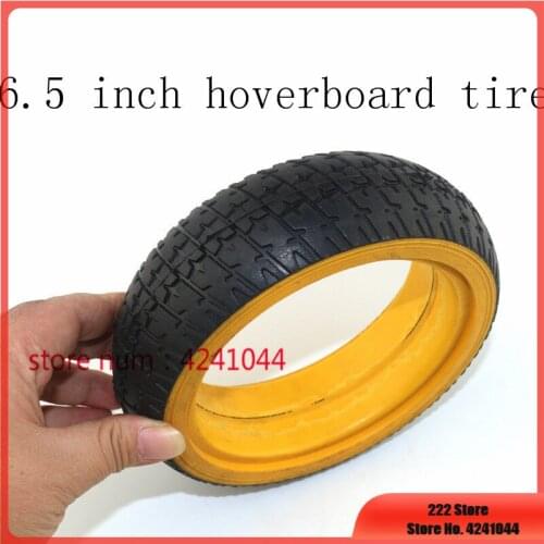 Free shipping 1 pcs yellow 6.5 inch Solid Tire 6.5 inch hoverboard tire for 6.5" Hoverboard Self Balancing Electric Scooter