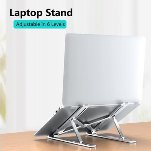 Laptop Holder for MacBook Air Pro Notebook Laptop Stand Bracket Foldable Aluminium Alloy Laptop Holder for PC Notebook
