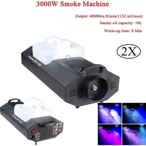 Professional 3000W Smoke Machine Wire Control Remote Control DMX512 Control Stage Fog Machine Disco DJ Stage Effect Equipment