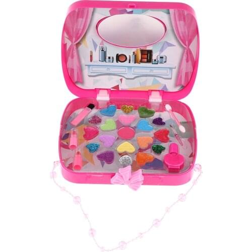 Glamour Rose Red Handbag Cosmetics Pretend Play Makeup Set - Great for Little Girls & Kids