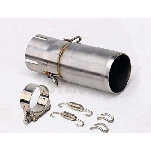 Motorcycle 51mm Exhaust Muffler Middle Link Pipe System For Yamaha R6 2006 - 2014 YZF R6 Slip-on YZF-R6