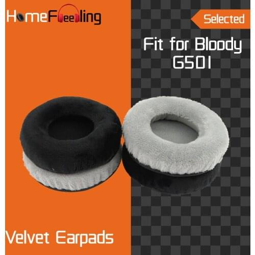 Homefeeling Earpads for Bloody G501 Headphones Earpad Cushions Covers Velvet Ear Pad Replacement