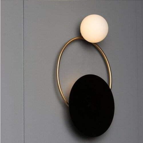 Loft luminaria led crystal bedside bedroom corridor bedroom lamp cabecero de cama