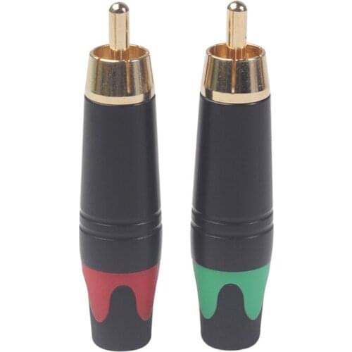 Metallic Gold-Plated Audio Signal Lotus Rca Plug For Manual Various