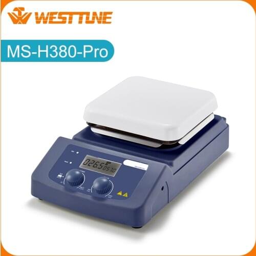 MS-H380-Pro LCD Digital Hotplate Magnetic Stirrer with Ceramic Coated Plate Heating Temperature Up to 380°C