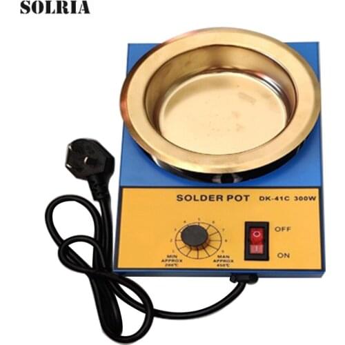 Stainless Steel Tin Stove Tin Pot Round Small Tin Smelting Furnace 2.3kg Large Capacity Furnace Tinning Tools 220VAC