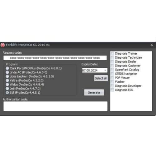 New Clark \ Linde \STILL \Liebherr \Valtra \Jungheinrich \Valtra \ Widos Forklift Combo Forklift Keygen 2016 unlocked