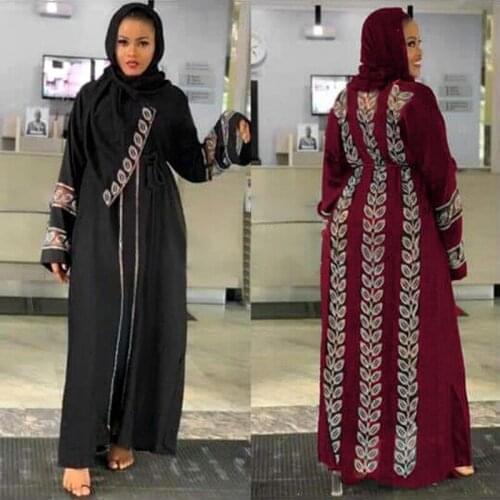 New Abayas For Women Elegant Hijab Dress Dubai Turkey Muslim Hijab Dress Caftan Marocain Shiny Stones Kimono Islamic Clothing