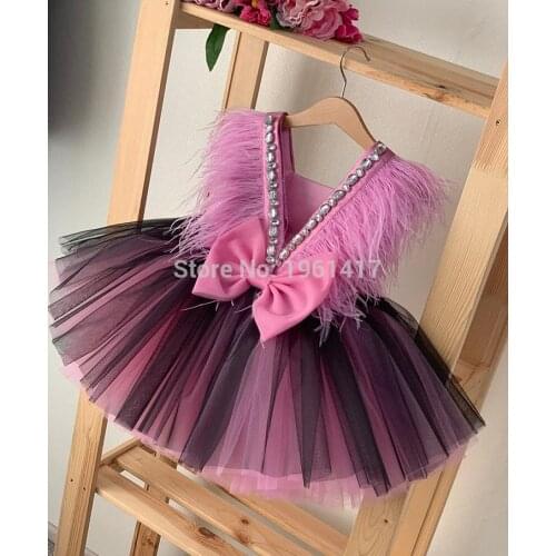 Girls Dresses summer Kids Princess Dress V-Back Ball Gown Kids Clothes Open Back Toddler Girl Children costume