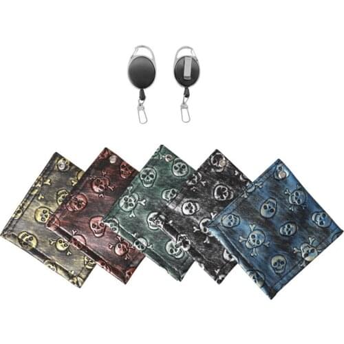 Golf Club Towel Waterproof Golf Sports Towel With Carabiner Clip Camouflage Microfiber Golf Cleaning Cloth With Hanging Buckle