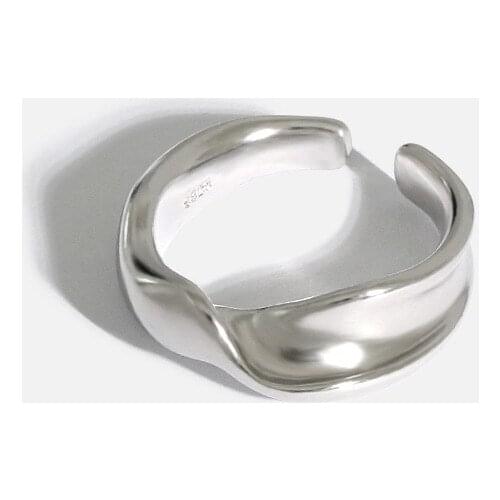 Simple 925 Sterling Silver Twist Open Rings For Women Jewelry 2021, Elegant Party Finger Ring Woman Best Friends Wedding Gifts