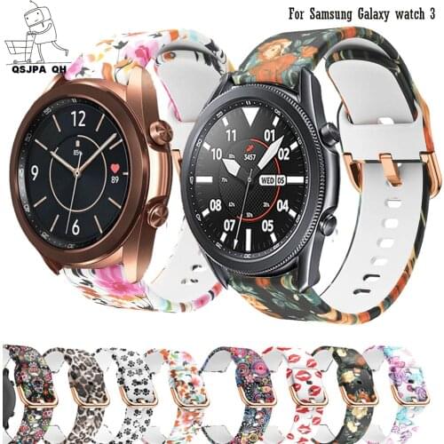 Watchband For Samsung Galaxy watch 3 41mm 45mm smartwatch strap 20mm 22mm bracelet sport soft silicone Replacement wristband new