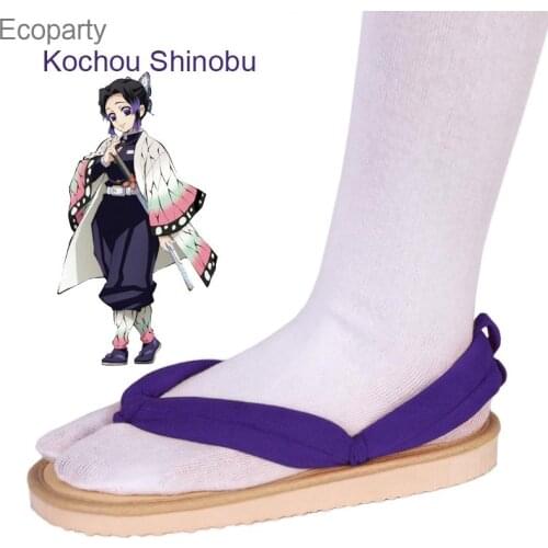 Anime Cosplay Geta Clogs Demon Slayer Kimetsu No Yaiba Shoes Kamado Tanjirou Kamado Nezuko Agatsuma Zenitsu Flip Flops Sandals