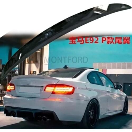 P Style For BMW E92 Spoiler 3 Series 2 Door E92 M3 & E92 Coupe ABS Spoiler Performance Style 2005 - 2012