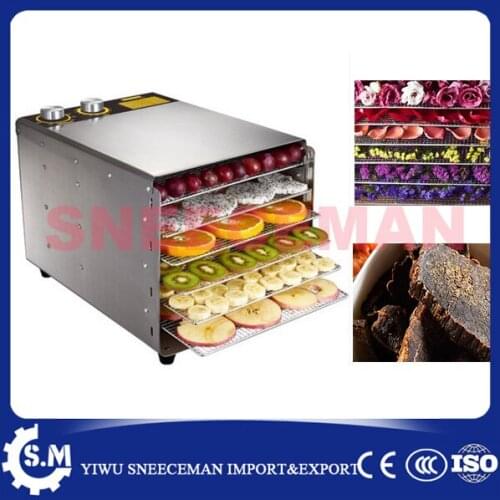 6layer fruit dryer Stainless Steel Fruit Dehydrator Machine Fruit Vegetable Meat Herbal Tea Fish Dryer Food Processor