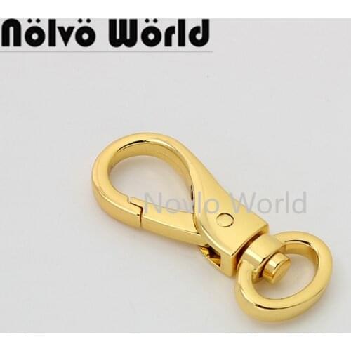 10-50pcs deep gold 51*15mm 5/8'' alloy material thicken snap hook for cross body pet dog leash hook key chain accessories