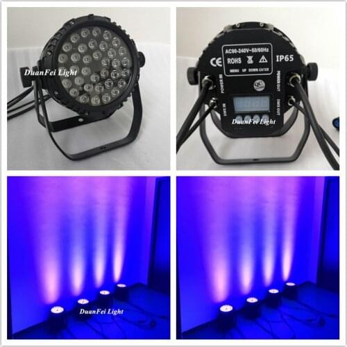 10pieces waterproof led par 36x3w outdoor wash wall par led uv one color ip65 led par can