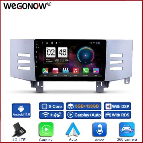 360 Panoramic Camera 6G+128G Android 10.0 Car DVD Player GPS WIFI Bluetooth 5.0 RDS Auto Radio For Toyota Reiz Mark X 2005-2009