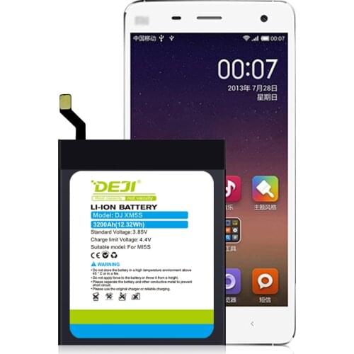 DEJI Battery For xiaomi 5S BM36 With Free Tools Kit Original Capacity 3200mAh Batteries Replacement fresh battery 0 cycle