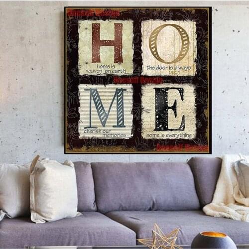 5d diamond embroidery home sweet home 5d diamond mosaic sale diamond painting full square decor for home livingtoom wall sticker