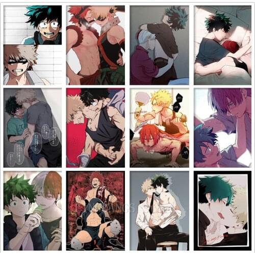 5D DIY Diamond Painting My Hero Academia Yaoi BL Midoriya Bakugou Anime Diamond Embroidery Mosaic Cross Stitch Home Decor Gift