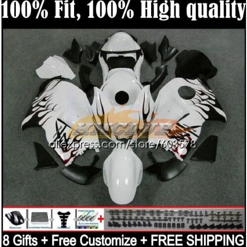 Injection For SUZUKI Hayabusa GSXR1300 96 97 98 99 00 01 20CL.13 GSXR 1300 CC 2002 2003 2004 2005 2006 2007 Fairing Red flames