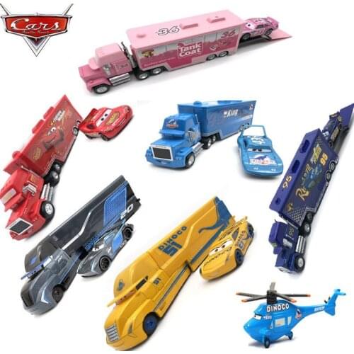 Disney Pixar 2 3 Toy Lightning McQueen Jackson Storm Cruz Mike Uncle Daniel truck Truck 1:55 Alloy Model Car Children Toy Gift
