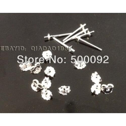 Wholesale lots 925 silver post and back for stud earring