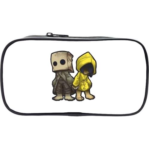 Game Little Nightmares 2 Pencil Case Multifunction Pen Bag Student Stationery Storage Bag Girl Makeup Bag Boy Pencil Box