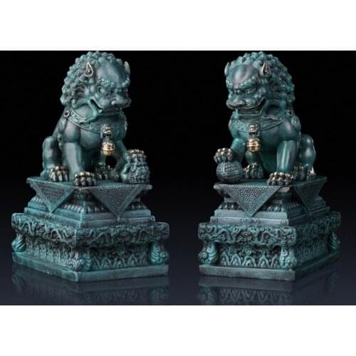 Full copper home furnishings office high - end crafts gifts decorations copper lions Lucky mascot