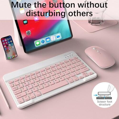 IPad Air4 Touch Bluetooth Keyboard 10.2 Pen Slot Protective Sleeve Air2 Fabric 9.7 Seven Color Backlight Keyboard