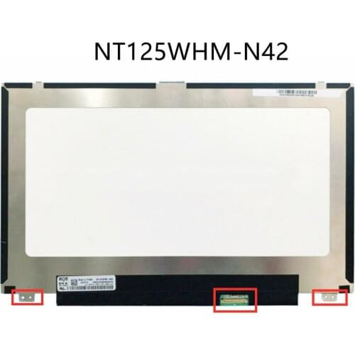 For Dell E5270 E5280 E5288 E7270 E7280 Laptop LCD Screen NT125WHM-N42 HD 1366*768 30pins matrix display replacement