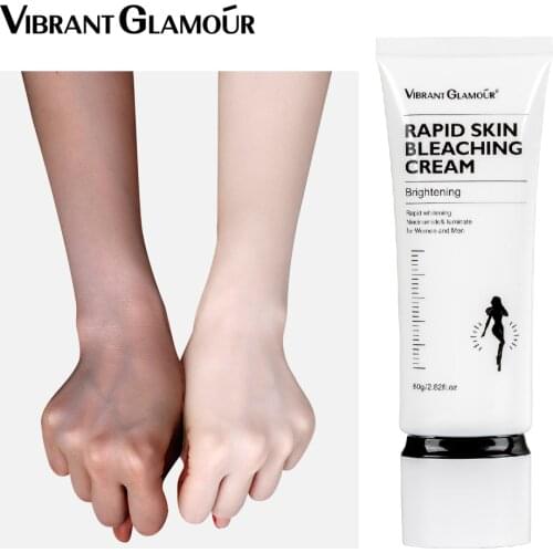 VIBRANT GLAMOUR Rapid Skin Bleaching Cream Whitening Brightening Moisturizing Long-lasting Soothing Repairing Body Lotion 80g