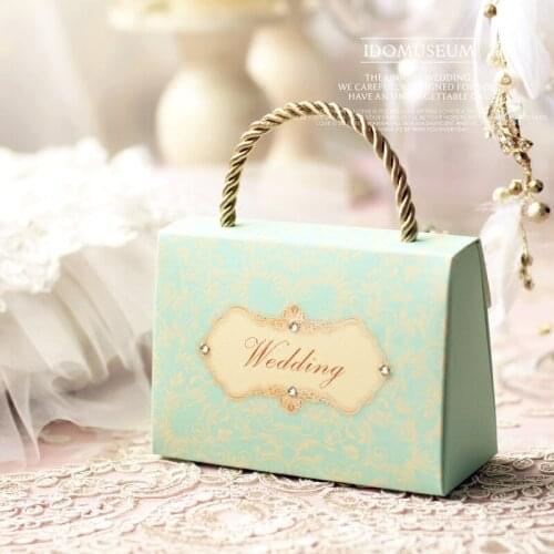 1pcs European Style Wedding Candy Box Creative Wedding Candy Carton Packaging Cool Wedding Supplies gift bag