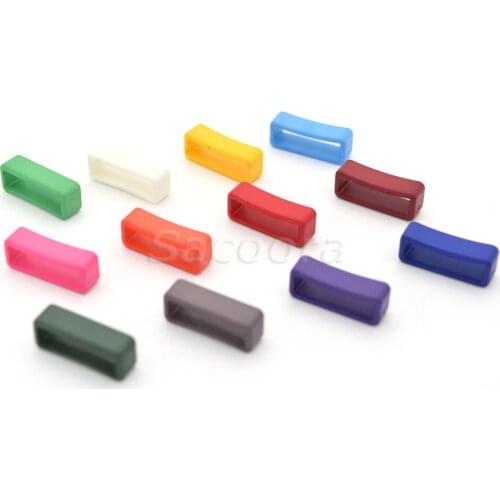 100pcs/lot 3/4" Colorful Belt Loop Keeper Webbing Size 18mm for Dog Collar Harness Backpack Straps 12 Colors