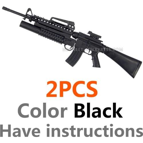 1:6 Assembly 4D Gun Model 1/6 Assault Rifle Machine Gun M16A4 Soldier Weapon Plastic Grenade Launcher Hot Toys DAM Toys FLAGSET
