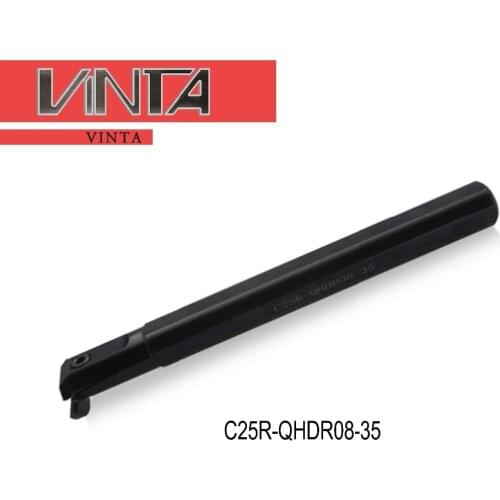 Free shipping CNC Lathe internal grooving and turning tool holder C25R-QHDR08-35/C32S-QHDR11-44/C40T-QHDR13-54 boring holder bar