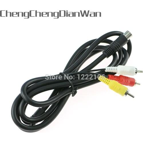 ChengChengDianWan New Hot Sale 6FT 1800mm Retro-bit AV RCA Audio Video Cable For Sega Genesis 2 3 II III Connection Cord