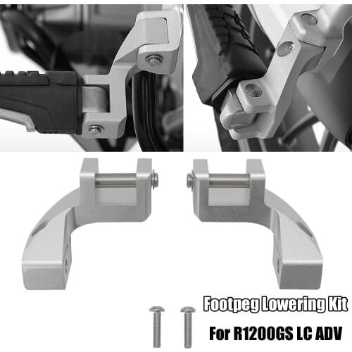 For BMW R1200GS LC 2013 To 2017 2018 R 1200 GS LC ADV 2014 To 2018 R1200GS LC Foot Peg Motorcycle Passenger Footpeg Lowering Kit