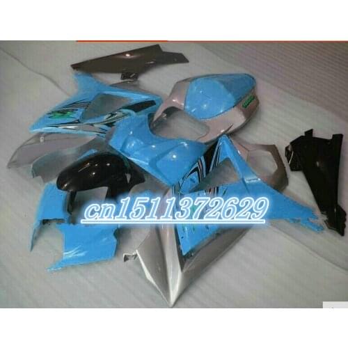 Quality fairing kit for A GSXR1000 2007 2008 K7 GSXR 1000 07 08 blue silver black ABS fairings for SUZUKI 2007 2008