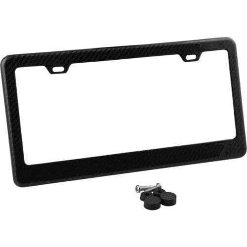 A-3k Twill Carbon Fiber License Plate Frame Tag Car Cover Original For US Or AU