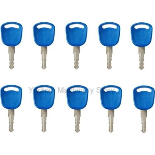 10 Pcs 14601 Key For New Holland Case Tractor Excavator Grader Dozer Heavy Equipment 82003267 82030143 Free Shipping